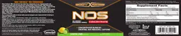Label for NOS Concentrate Lemon-Lime