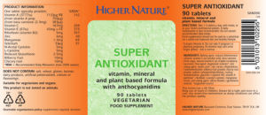 Label for Super Antioxidant