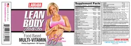 Label for Lean Body For Her Food Based Multi-Vitamin