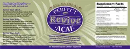 Label for Perfect Revive Acai