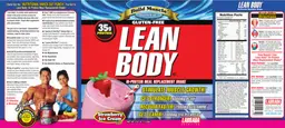 Label for Lean Body Strawberry Ice Cream Flavor