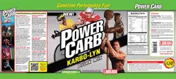 Label for Power Carb Drink Mix Lemon-Lime Flavor