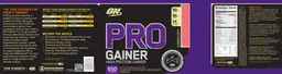 Label for Pro Gainer High Protein Gainer Stawberry Cream