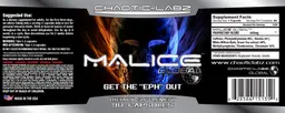 Label for Malice Global
