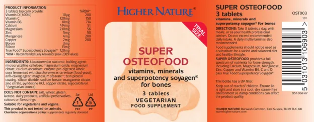 Label for Super Osteofood