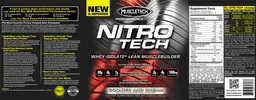 Label for Nitro Tech Cookies And Cream