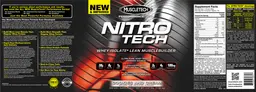 Label for Nitro Tech Cookies And Cream