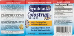 Label for Colostrum Plus Capsules