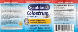 Label for Colostrum Plus Capsules