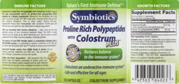 Label for Proline Rich Polypeptides With Colostrum Plus