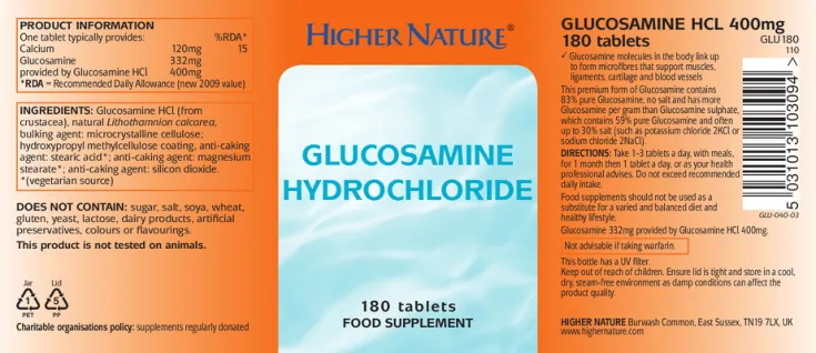 Label for Glucosamin Hydrochloride