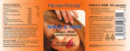 Label for Nails & Hair