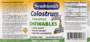 Colostrum Plus Chewables Pineapple