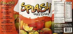 Label for Splash Whey Isolate Mango Tango