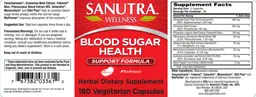 Label for Blood Sugar Health
