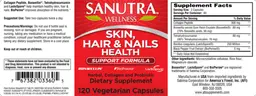 Label for Skin, Hair & Nails Health