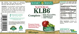 Label for Natural KLB6