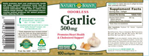 Odorless Garlic 500 mg