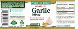Odorless Garlic 500 mg