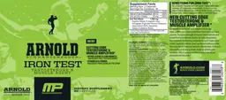 Label for Arnold Schwarzenegger Iron Test