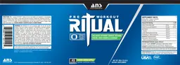 Label for Pre Workout Ritual Candy Green Apple