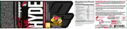 Label for Mr Hyde Intense Energy Pre Workout Mango Passion Fruit