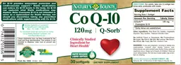 Label for CoQ-10 120 mg