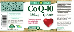 Label for CoQ-10 150 mg