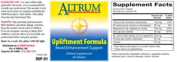 Label for Upliftment Formula