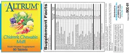 Label for Children's Chewable Multi