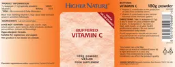 Label for Buffered Vitamin C