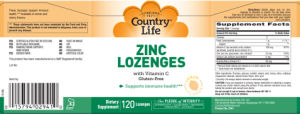 Zinc Lozenges With Vitamin C Lemon Flavo