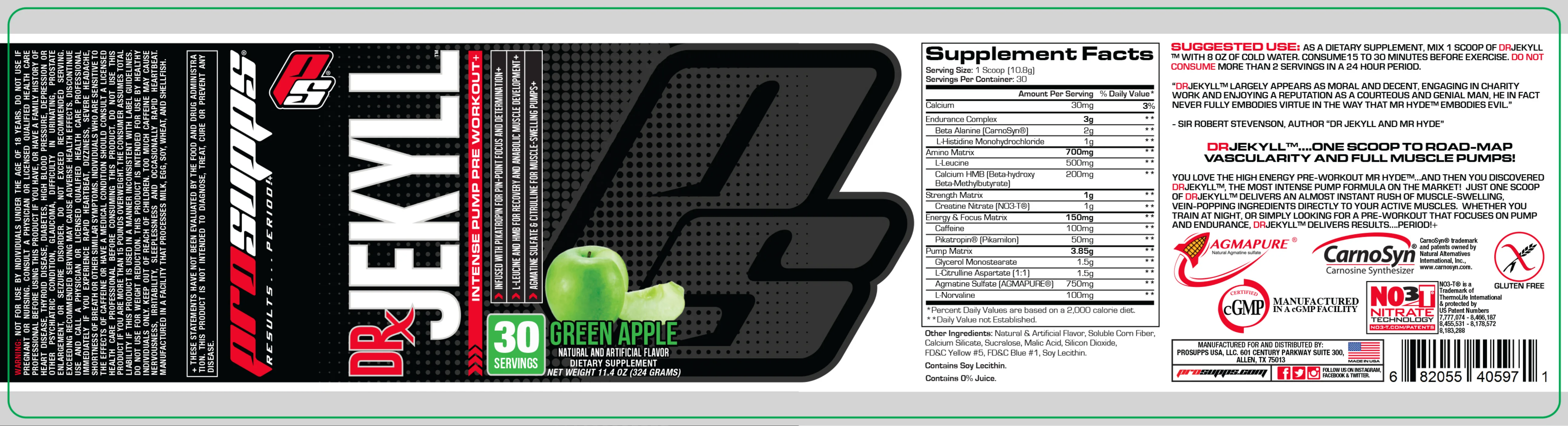 Label for Dr. Jekyll Green Apple