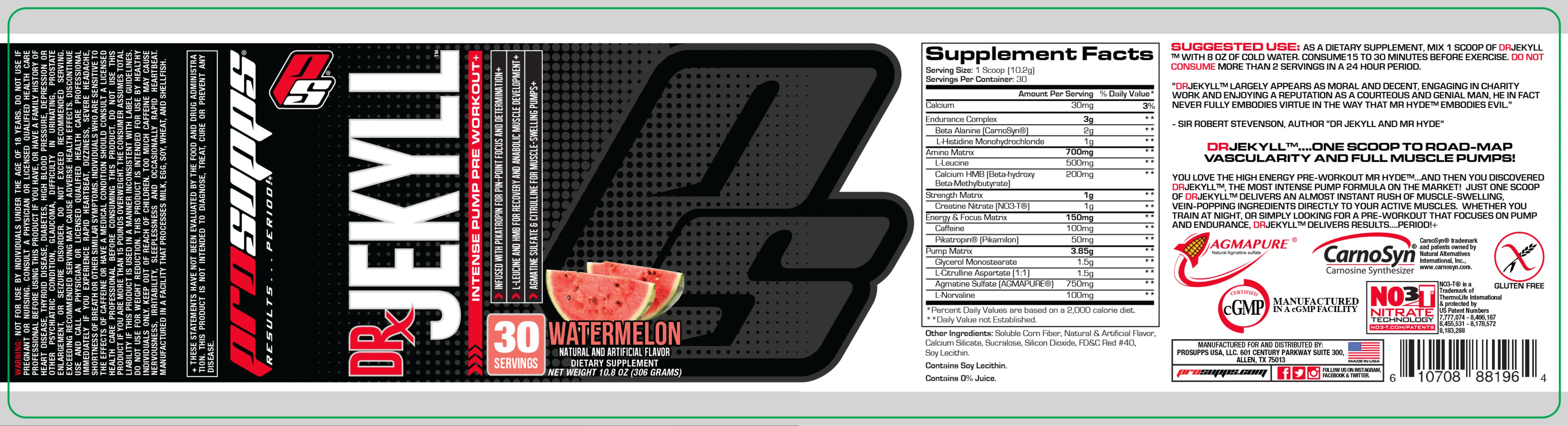 Label for Dr. Jekyll Watermelon