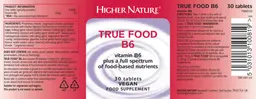 Label for True Food B6