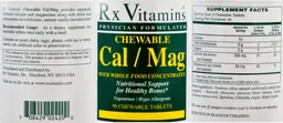 Label for Chewable Cal/Mag