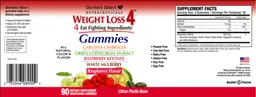 Label for Weight Loss4 Gummies Raspberry Flavor