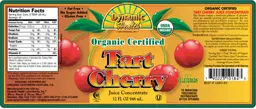 Label for Tart Cherry Juice Concentrate