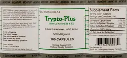 Label for Trypto-Plus 500 Milligrams