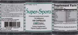 Label for Super-Sports 750 Milligrams