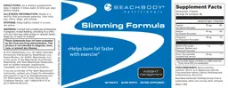 Label for Slimming Formula