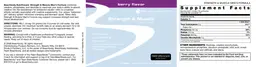 Label for Strength & Muscle Men's Formula Berry Flavor