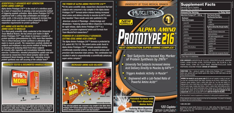 Label for Alpha Amino Prototype 216