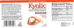 Label for Kyolic Vitamin C, Astragalus, Mushrooms