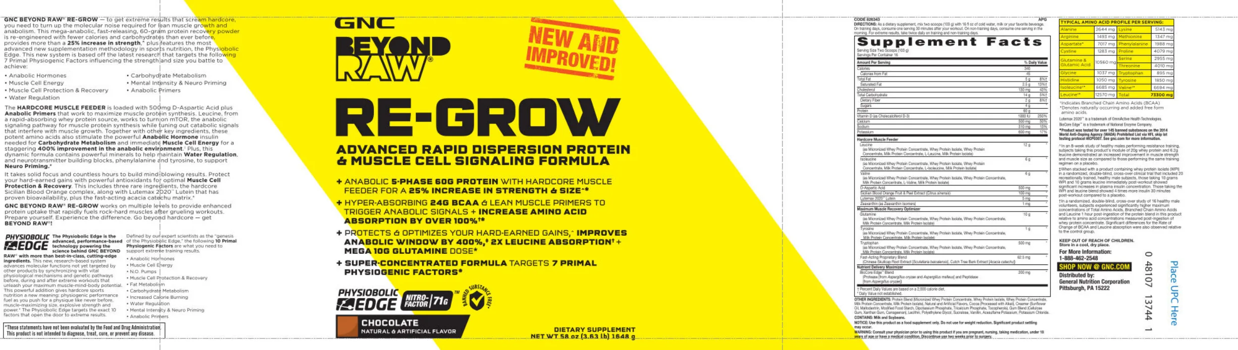 Label for Re-Grow Chocolate