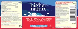 Label for Red Sterol Complex