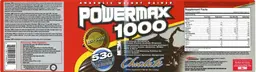 Label for Powermax 1000 Chocolate
