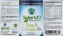 Label for Stress B Complex RX