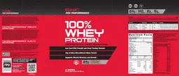 Label for 100% Whey Protein Chocolate Supreme