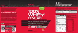 Label for 100% Whey Protein Natural Chocolate
